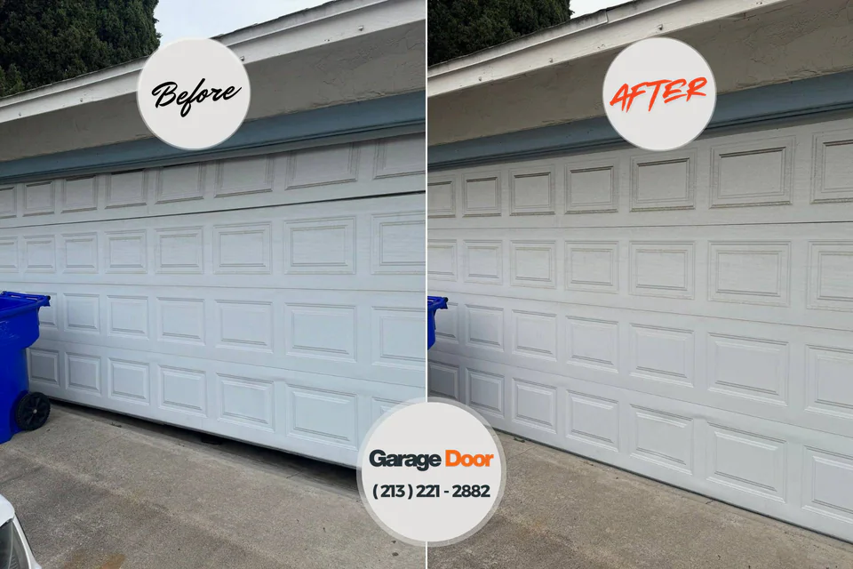 Before and after: garage door repair King of Prussia, PA